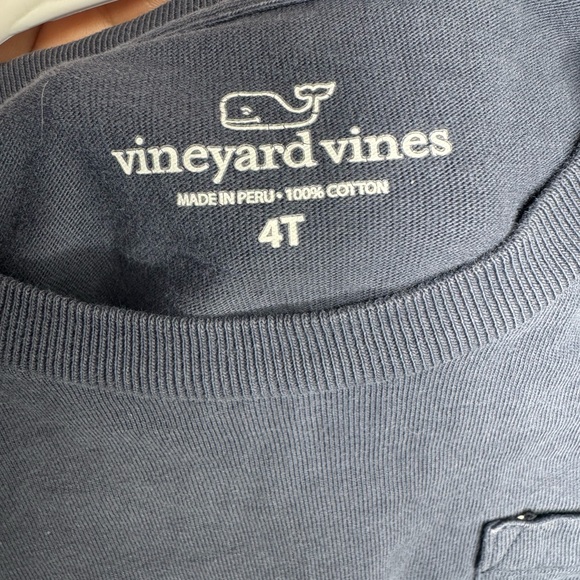 Vineyard vines Kids Navy Long Sleeve Shirt - Picture 4 of 4
